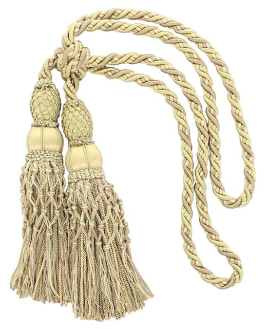"D??copro Curtain & Drapery Double Tassel Tieback, Length 10"" - 25cm, Spread 38" - image 1