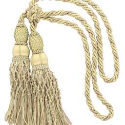 "D??copro Curtain & Drapery Double Tassel Tieback, Length 10"" - 25cm, Spread 38" - thumbnail 2