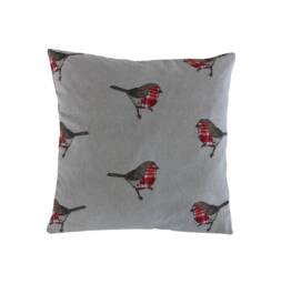 Robin & Red Tartan Brushed Cotton Cushion Cover 16 - thumbnail 1