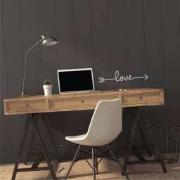 Love Arrow Removable Vinyl Wall Mirror Decal Stickers Home Decor Art - thumbnail 3