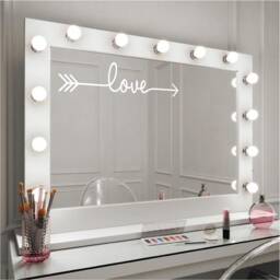 Love Arrow Removable Vinyl Wall Mirror Decal Stickers Home Decor Art - thumbnail 1
