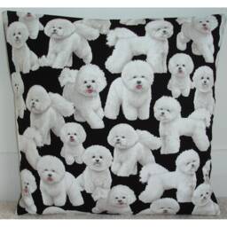 Bichon Frise Cushion Cover 16x16 Pillow Sham 16