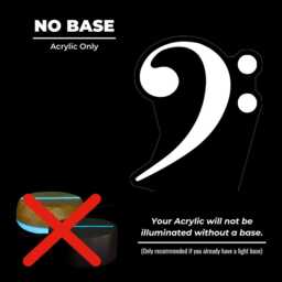 Bass Clef Music Led Night Light, Musical Note Light Gift, Lights, Bedroom - thumbnail 4