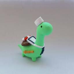 Sheldon The Tiny Dinosaur - Made To Order Customizable - thumbnail 2