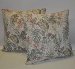 2 Tapestry Style Floral Design Cushions 16 - thumbnail 1