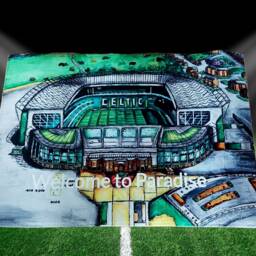 Celtic Park Welcome Mat Paradise Polyester Rug, Football Decor - thumbnail 4