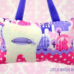 Tooth Fairy Pillow - in Happy House On Yellow By Deena Rutter For Riley Blake - thumbnail 3
