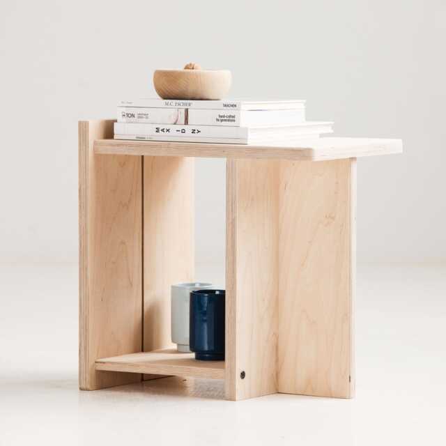 Handmade Japandi Entryway Stool Wooden Minimalist Small Customize Stool, Handmade Furniture - image 1