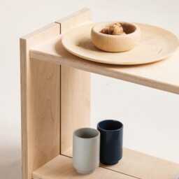 Handmade Japandi Entryway Stool Wooden Minimalist Small Customize Stool, Handmade Furniture - thumbnail 2