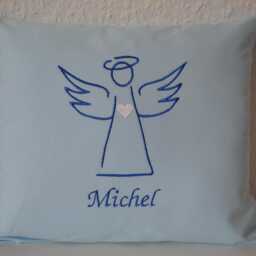 Guardian Angel Pillow, Guardian Name Pillow Angel, Children's With Name, Baptism Birth - thumbnail 2
