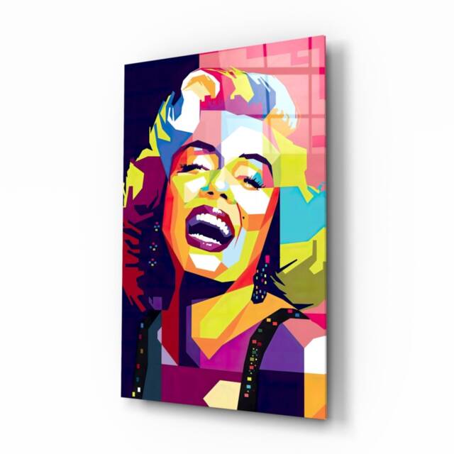 Tempered Glass Wall ArtVintage Movie Decor-Wall Hanging-Glass Printing-Glass Art-Marilyn Monroe Art - image 1