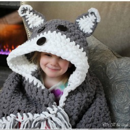 Crochet Pattern Wolf Fox Blanket - Costume Bulky & Quick Crochet Pattern By Mj's Off The Hook Designs - thumbnail 3