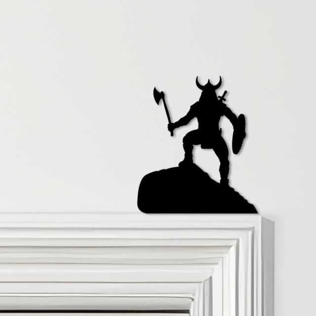 Door Topper Viking Man & Axe Various Colours Top Of Decorative Sign - Novelty Wall Decor, Frame Art, Art - image 1