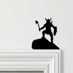 Door Topper Viking Man & Axe Various Colours Top Of Decorative Sign - Novelty Wall Decor, Frame Art, Art - thumbnail 1
