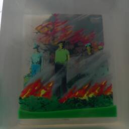 Resin Artwork Forest Fire - thumbnail 4