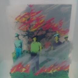Resin Artwork Forest Fire - thumbnail 2