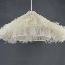 Hand Woven Rattan Pendant Light - Boho Hanging Ceiling Lamp - thumbnail 2