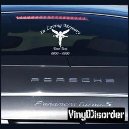 Angels 3 in Loving Memory Custom Car Or Wall Vinyl Decal Stickers - Ilmangels3Et - thumbnail 1