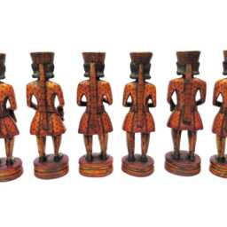 Musician Set, Wooden Musicians Six Piece, Indian Musician, Art, Home Decor, Musical Dolls, Wooden Puppet, Musical Instrument, Gifts - thumbnail 2
