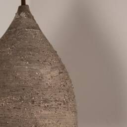 Handmade Brown Ceramic Pendant Light Modern Chandelier - thumbnail 3