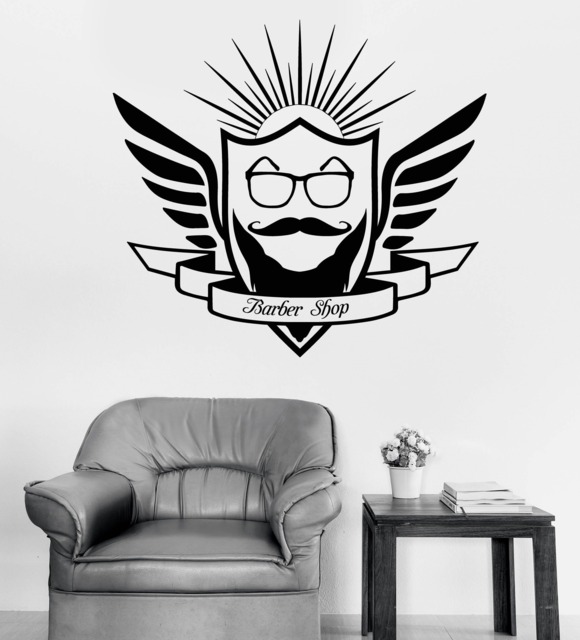 Wall Vinyl Decal Sign Fashion Barbershop Beauty Salon Decoration - #2732Dn - image 1
