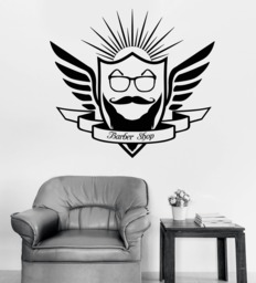 Wall Vinyl Decal Sign Fashion Barbershop Beauty Salon Decoration - #2732Dn - thumbnail 1