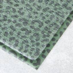 Green Leopard Doormat - Print Cheetah Outdoor Rug PVC Mat Front Door Decorative Housewarming Gift - thumbnail 2