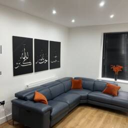 Islamic Wall Art, Arabic Calligraphy, Dhikr Set Of 3, Mdf Wood - thumbnail 3