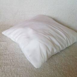 Gray Sheepskin Cushion - Scandinavian Natural Fur Pillow, Soft Fluffy Decor - 40x40-50x50 cm - thumbnail 4