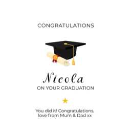 Personalised Graduation Soy Candle Gift, University Present - thumbnail 2
