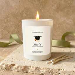 Personalised Graduation Soy Candle Gift, University Present - thumbnail 3