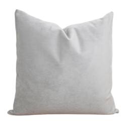Gray Velvet Pillow Cover Light Throw Velour Designer 20x20 Grey Decorative - Stormy - thumbnail 3
