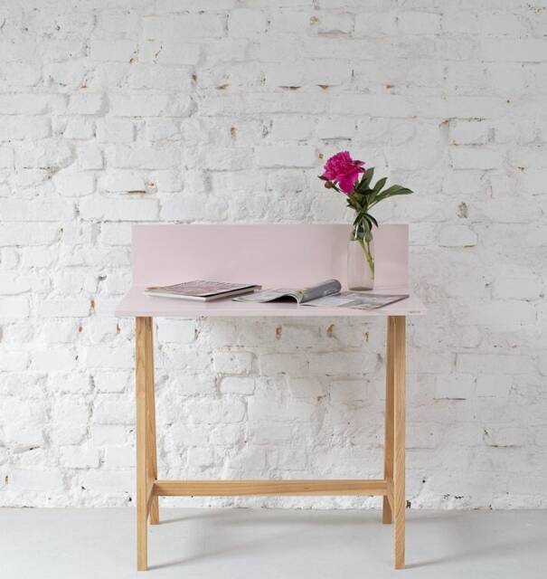 Ashwood Writing Desk With A-Shaped Legs Luka 85/110cm - image 1