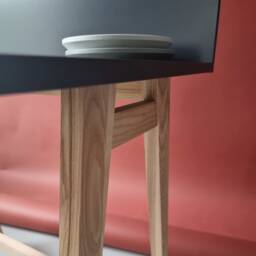 Ashwood Writing Desk With A-Shaped Legs Luka 85/110cm - thumbnail 3