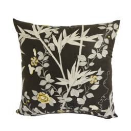 Scalamandre - Jardin De Chine Espresso Grand Floral Chinoiserie Designer Cushion Cover Handmade Throw Pillow Luxury Home Decor - thumbnail 2