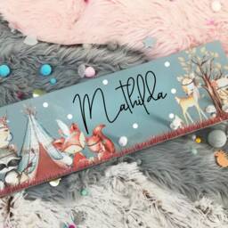 Children's Wardrobe, Children's Sibling Christening Gift, Wardrobe With Name, Coat Hooks As A Gift For Children - thumbnail 2