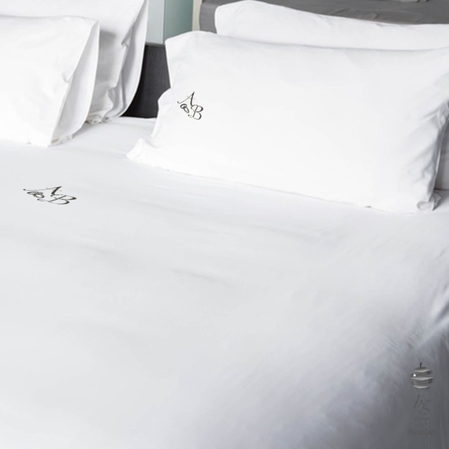 Wedding & Weddings Anniversary Silver Personalized Double Flat Bed Sheets - image 1