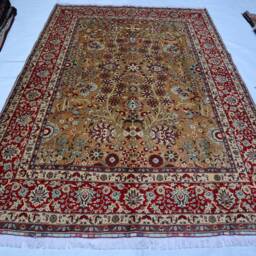 6'5x9'4 Ft Fine Quality Hand Knotted Biljik Wool Rug - Turkish Zeigler Design Afghan Handmade Area Oriental Rugs For Living Room - thumbnail 2