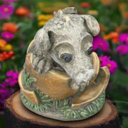 Stone Dragon Statue Concrete Baby Figurine Outdoor Animal Decoratuin Cement Wildlife Ornament Handmade Lover Gift Yard Art - thumbnail 3