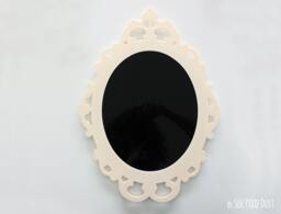 Modern Rococo Beige Photo Frame - Oval Baroque Picture