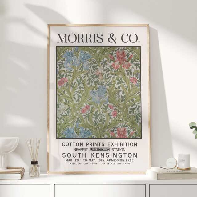 Morris & Co, William Print, Art, Exhibition Poster, Morris, Flower Market Print - image 1
