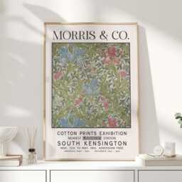 Morris & Co, William Print, Art, Exhibition Poster, Morris, Flower Market Print - thumbnail 1