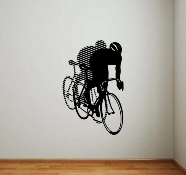 Bicycle Wall Decal Vinyl Sticker Sport Bike Home Interior Removable Bedroom Decor - 4Bc1L - image 1