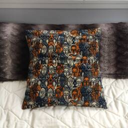 African Tribal Masks Decorative Throw Pillow - thumbnail 4