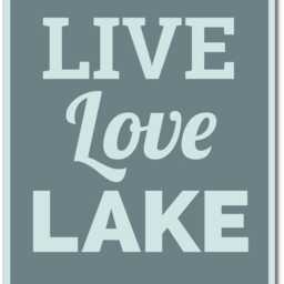 Live Love Lake Metal Sign - Rustic House Decor, Lakeside Wall Art, Gift For Lovers, Cabin Aesthetic - thumbnail 3