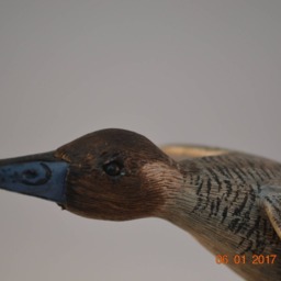Livanbirds, Duck in Flight, Carved Bird, Art, Duck, Bird Sculpture, Carvings, Waterfowl, Feathers, Gift, Art & Collectables - thumbnail 2
