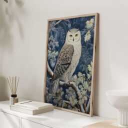 William Morris Print, Art, Exhibition Poster, Woodland Nursery Decor, Owl Gifts, Nature Wall Animal Prints - thumbnail 3