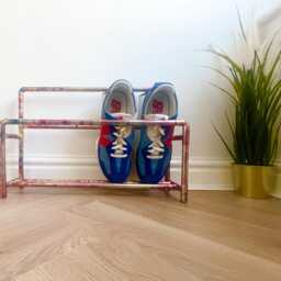 Bare Copper Shoe Rack Space-Saving Storage - thumbnail 4
