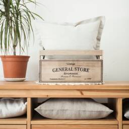 Light Beige Linen Pillow Cover Farmhouse Bedding Decor - thumbnail 2