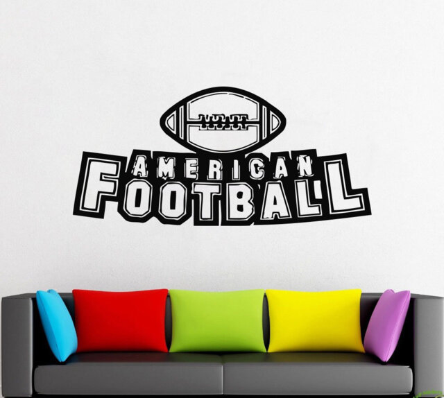 American Football Wall Decal Sports Decor 2349 - image 1